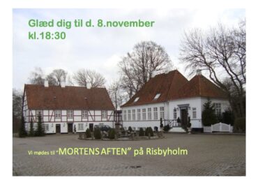 Invitation til MORTENS AFTEN d.8.november kl.18:30.